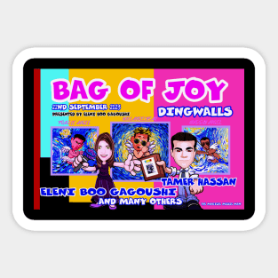 Bag of Joy auction Sticker